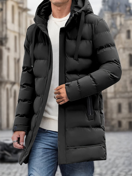 Casimiro | Chaqueta acolchada larga con capucha para hombre