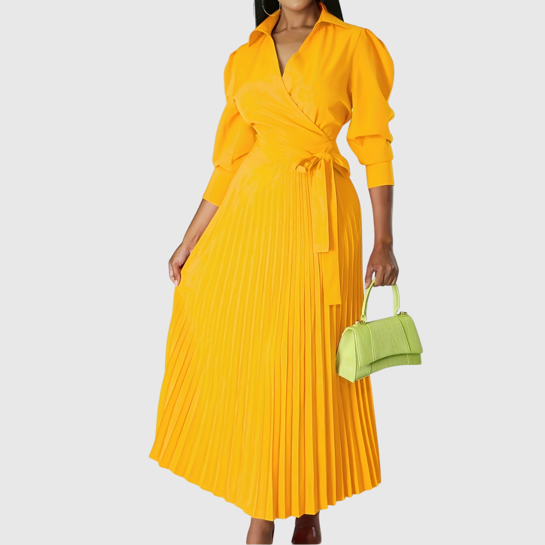 Velina | Soft pleated midi dress
