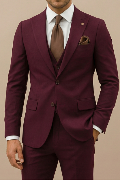 Sebastian| Costume élégant slim fit trois pièces pour homme