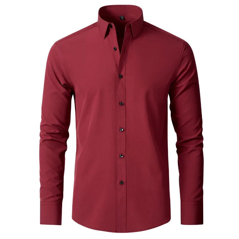 Fausto | Camisa formal con ajuste flexible y manga larga