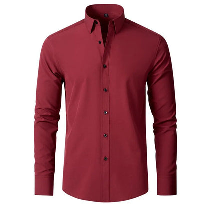 Fausto | Camisa formal con ajuste flexible y manga larga