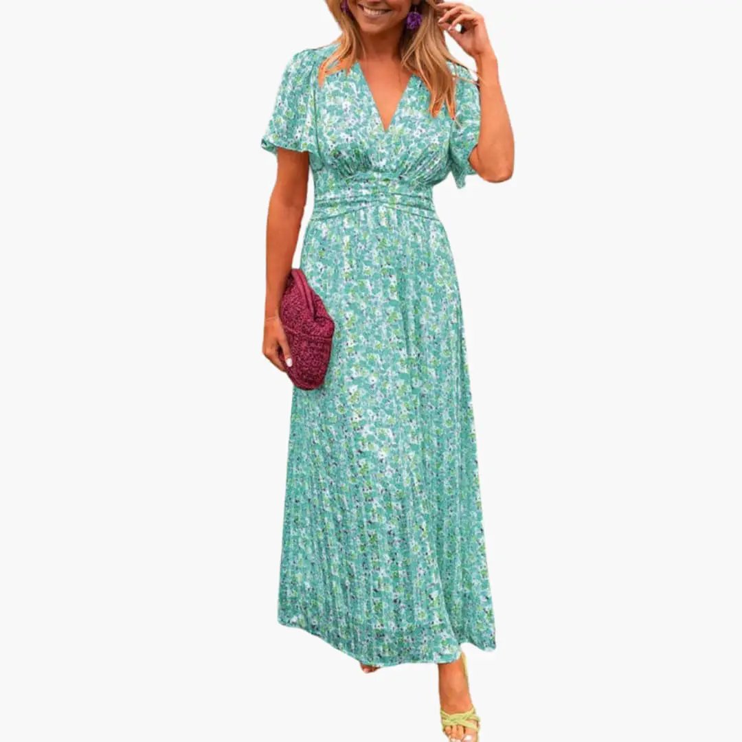 Antonia | Vestido maxi para mujer cruzado con cuello en V