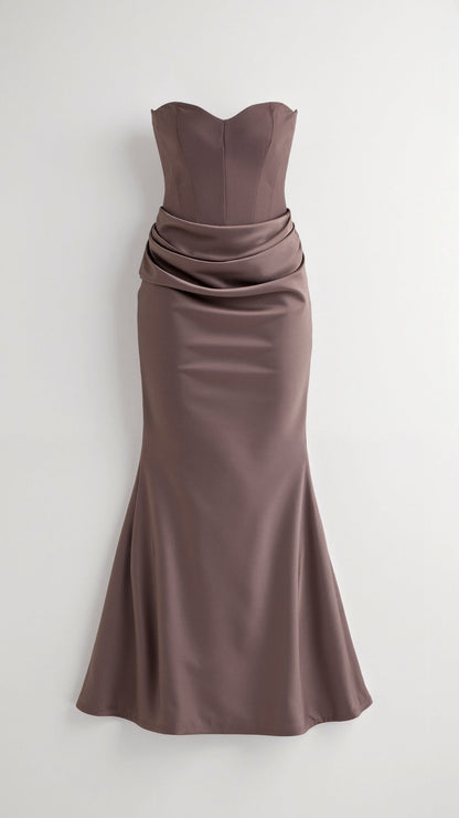 Florena | Women's maxi wedding dress with elegant column silhouette