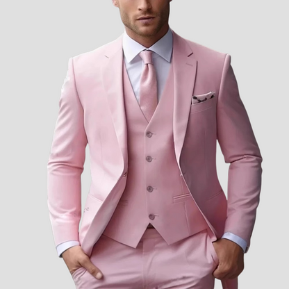 Ricardo | Traje de tres piezas para hombre con chaleco y corte slim