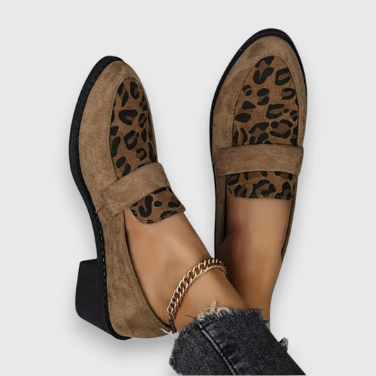 Brunela | comfortable leopard print loafers and design