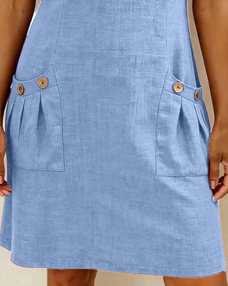 Renira | Women's straight dress with zipper and pockets