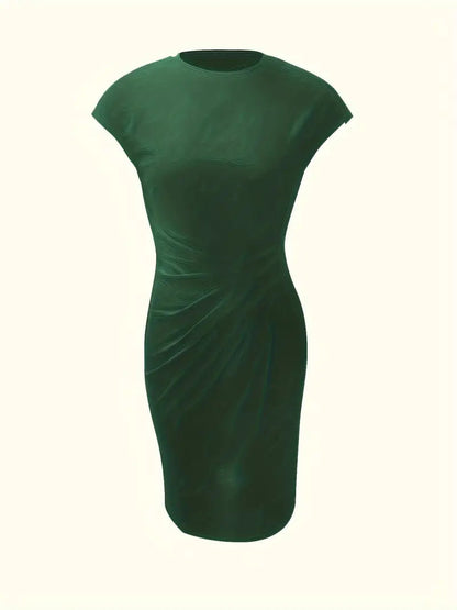 Odette | Classic fitted short-sleeve dress