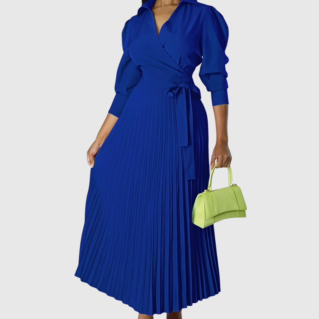Velina | Soft pleated midi dress