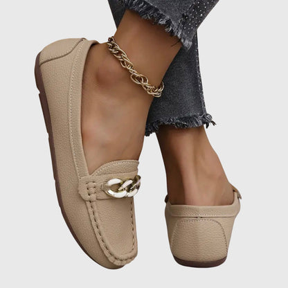 Melira | orthopedic loafers with metal detail and design
