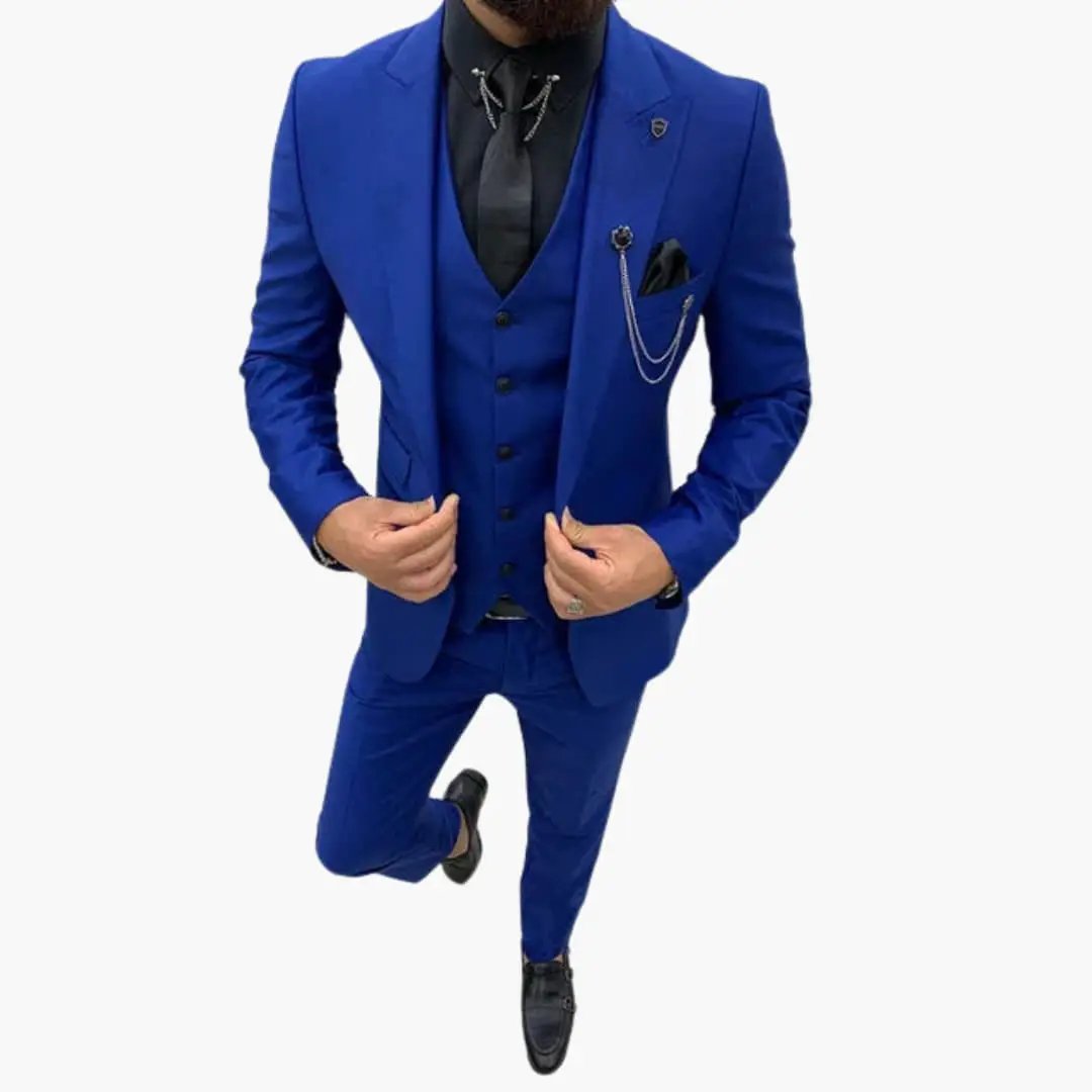 Salvador | Costume de mariage pour homme avec gilet et revers cranté