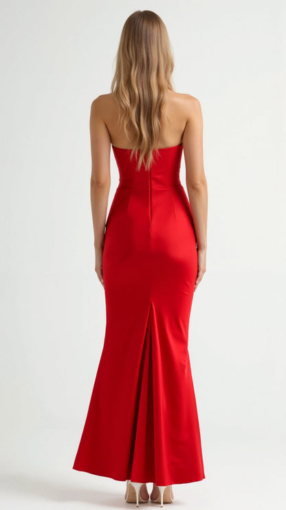 Florena | Women's maxi wedding dress with elegant column silhouette