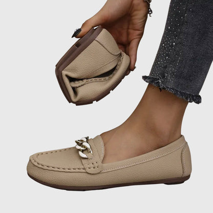Melira | orthopedic loafers with metal detail and design