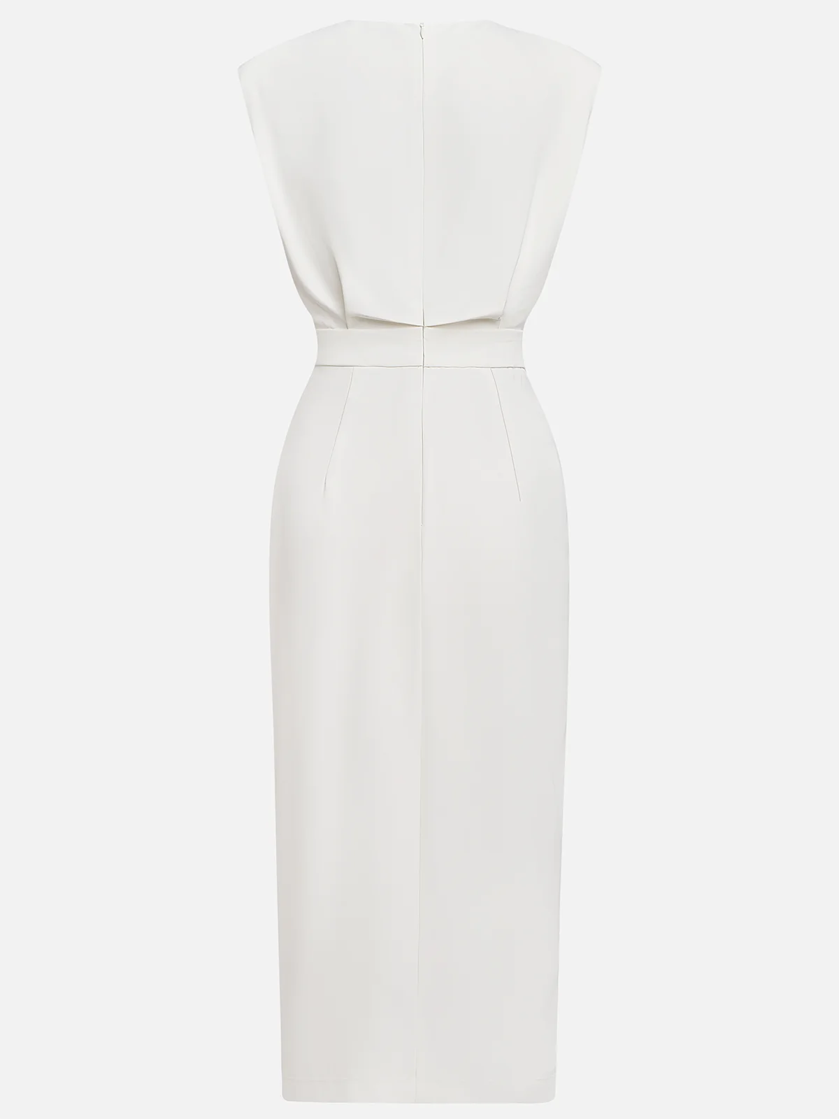 Beatriz | Vestido midi para mujer con botones y abertura frontal