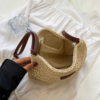 Ash | Woven Crossbody Bag with Shoulder Strap