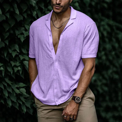 Zenviro | Camisa de verano para hombre con manga corta y diseño relajado