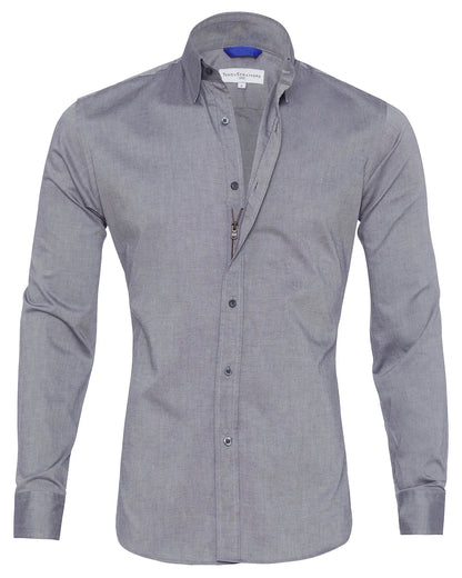 Mateo | Long-sleeve shirt with zip-up classic collar