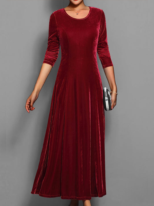 Vestido largo de estilo clásico formal para mujer