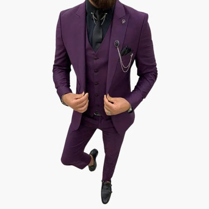 Salvador | Costume de mariage pour homme avec gilet et revers cranté