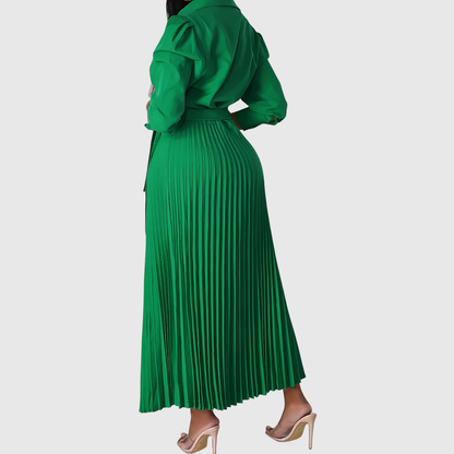 Velina | Soft pleated midi dress