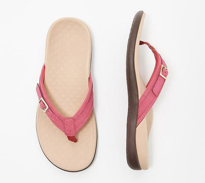Martina | Sandalias ortopédicas con tira en V y hebilla lateral