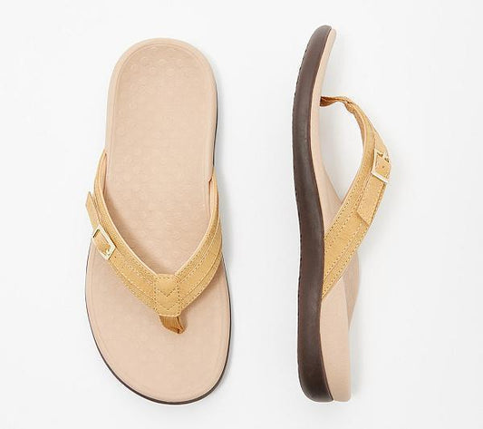 Martina | Sandalias ortopédicas con tira en V y hebilla lateral