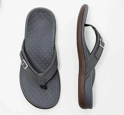Martina | Sandalias ortopédicas con tira en V y hebilla lateral