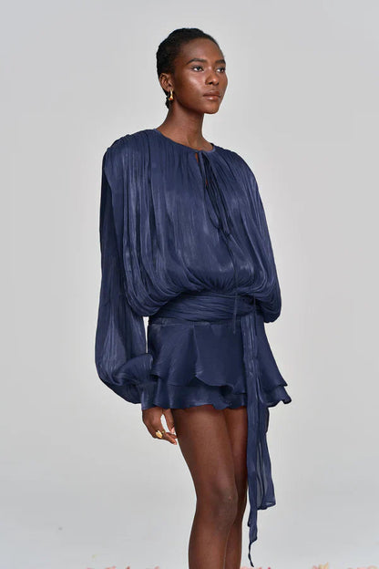 Fermina | Robe Courte Chic pour Femme avec Manches Bouffantes
