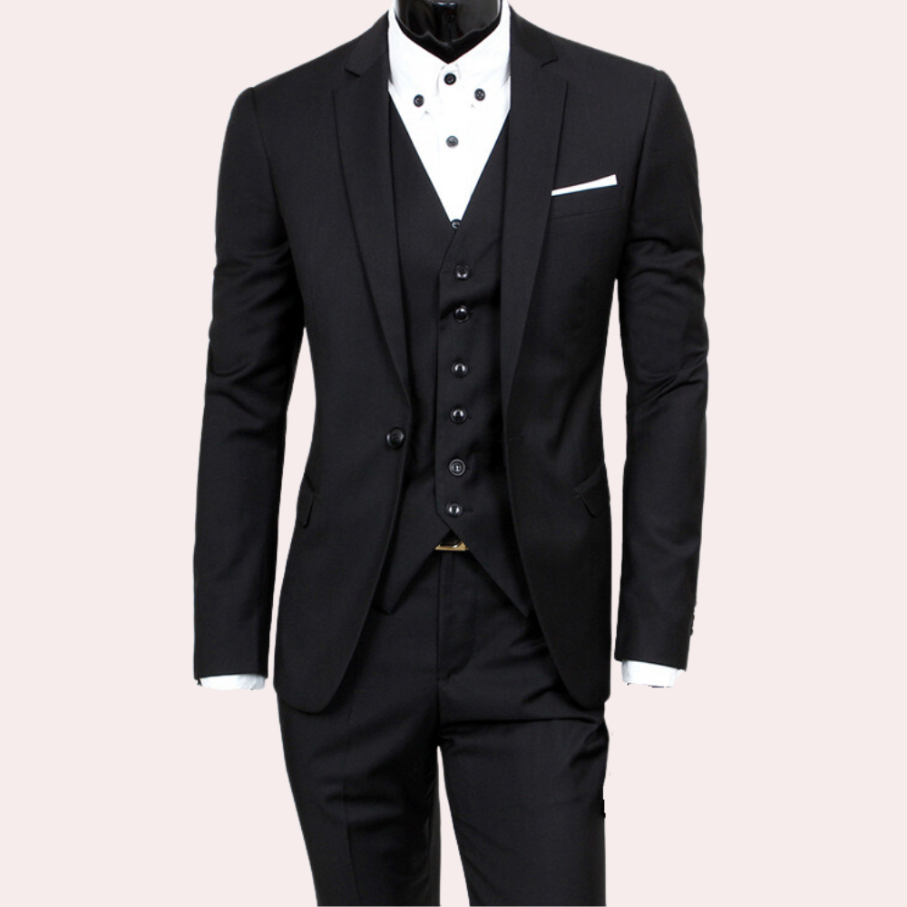 Alvario | Conjunto formal de tres piezas para hombre | Formal