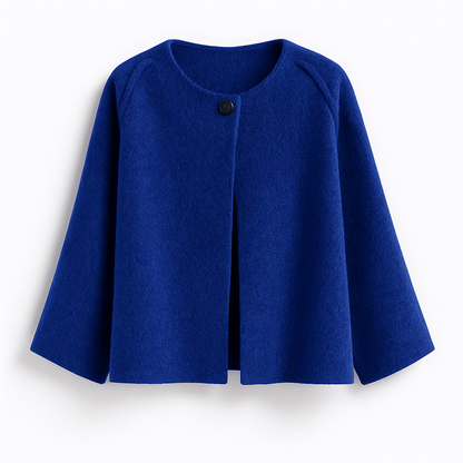Naroa | Chaqueta de mujer de corte recto con cuello redondo | Moderno