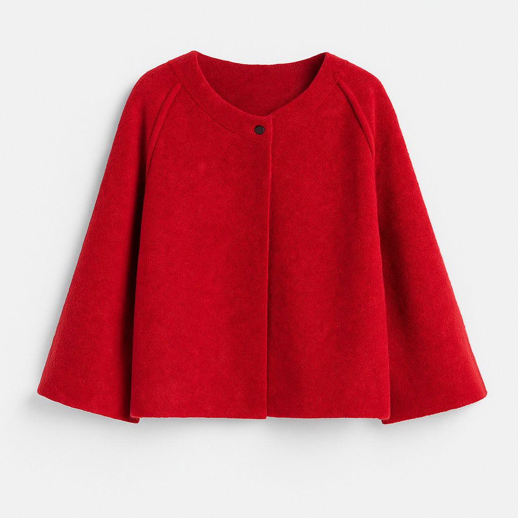 Naroa | Chaqueta de mujer de corte recto con cuello redondo | Moderno