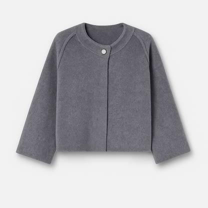 Naroa | Chaqueta de mujer de corte recto con cuello redondo | Moderno