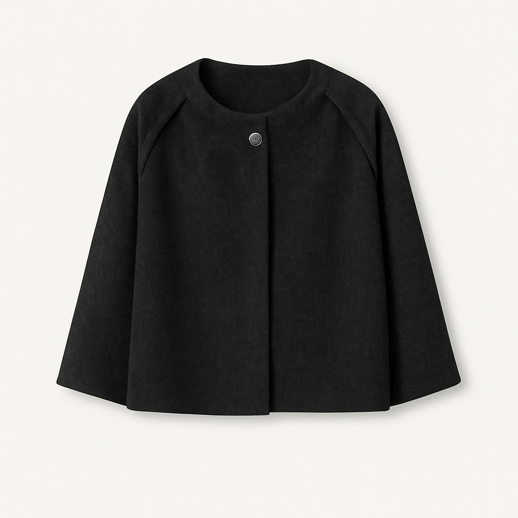 Naroa | Chaqueta de mujer de corte recto con cuello redondo | Moderno