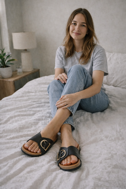 Noa | Sandalias para mujer con hebilla y diseño abierto