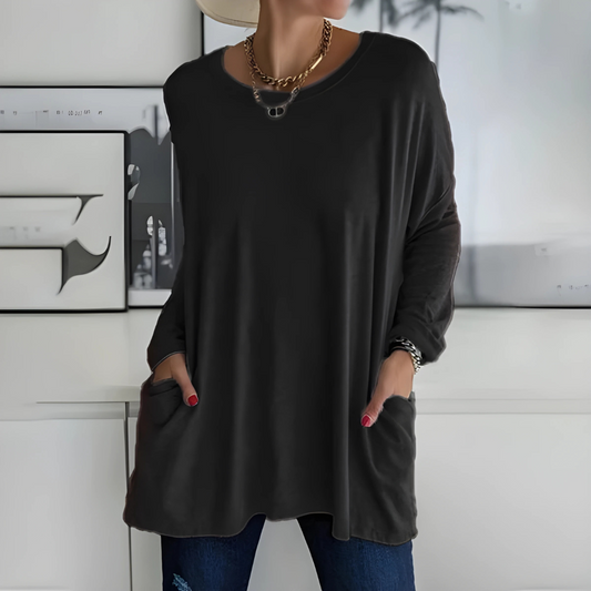 Aris | Blusa de Manga Larga con Ajuste Relajado para Mujer