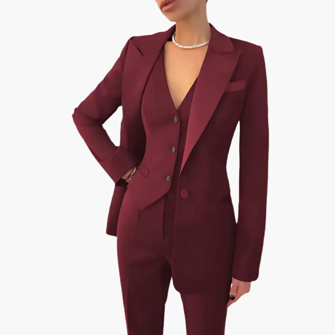 Josefina| Costume de mariage pour femme avec blazer et pantalon droit