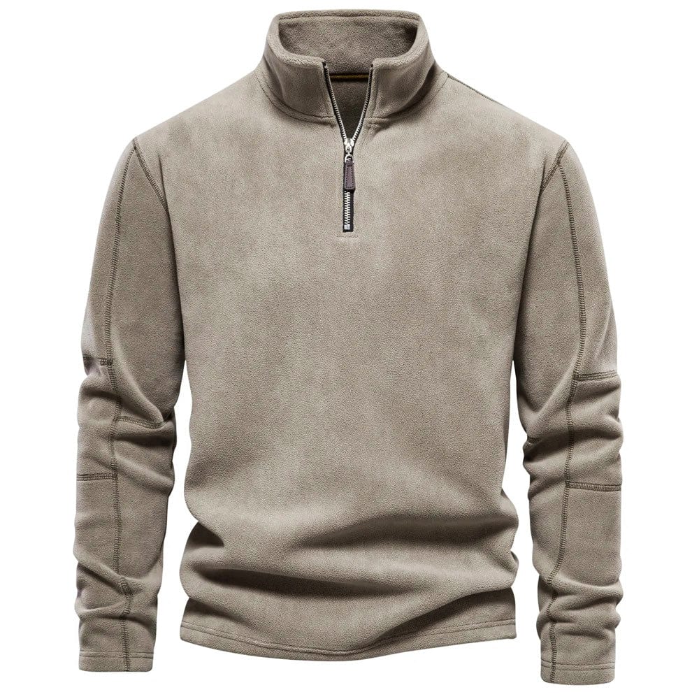 Ireneo | Sudadera clásica de invierno con cuello y cremallera para hombre