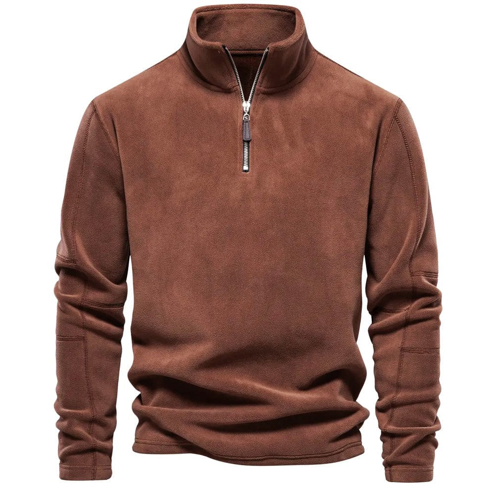 Ireneo | Sudadera clásica de invierno con cuello y cremallera para hombre