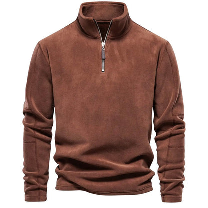 Ireneo | Sudadera clásica de invierno con cuello y cremallera para hombre