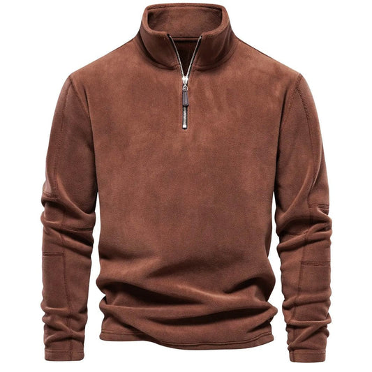 Ireneo | Sudadera clásica de invierno con cuello y cremallera para hombre