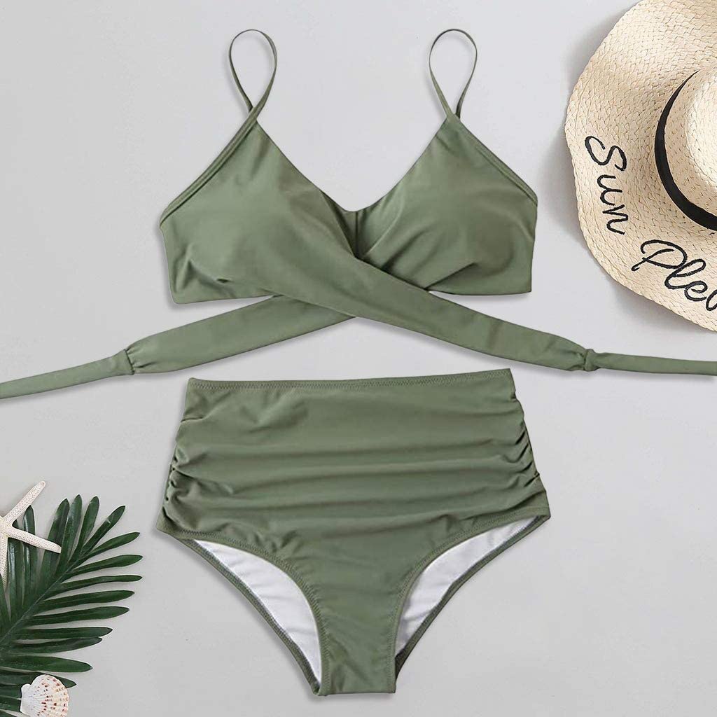 Rosalina | Bikini para mujer con talle alto y estampado floral