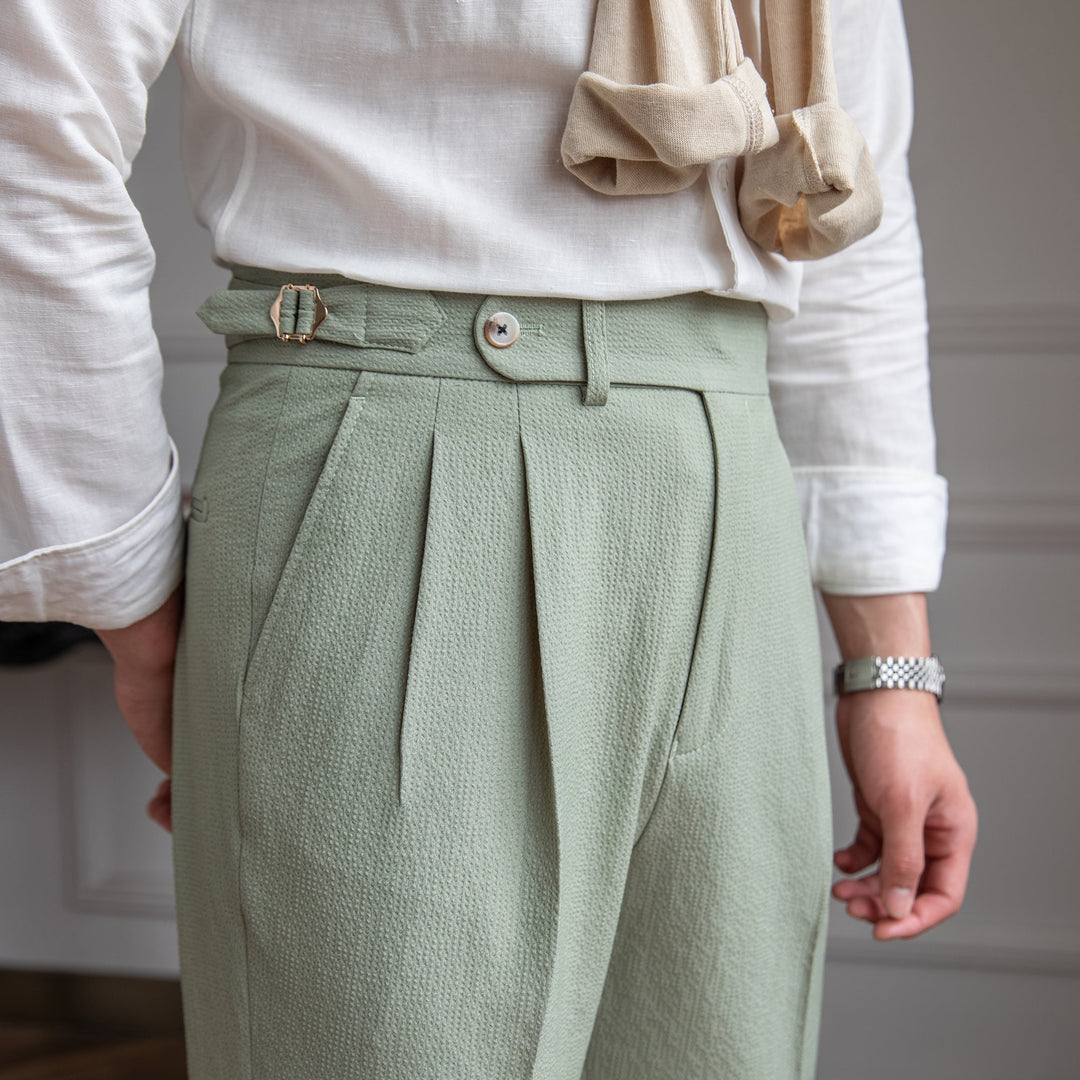 Alviano | Pantalón plisado de invierno corte elegante para hombre