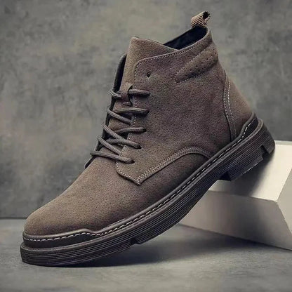 Alarico | Botas de ante casual con cordones para hombre de invierno
