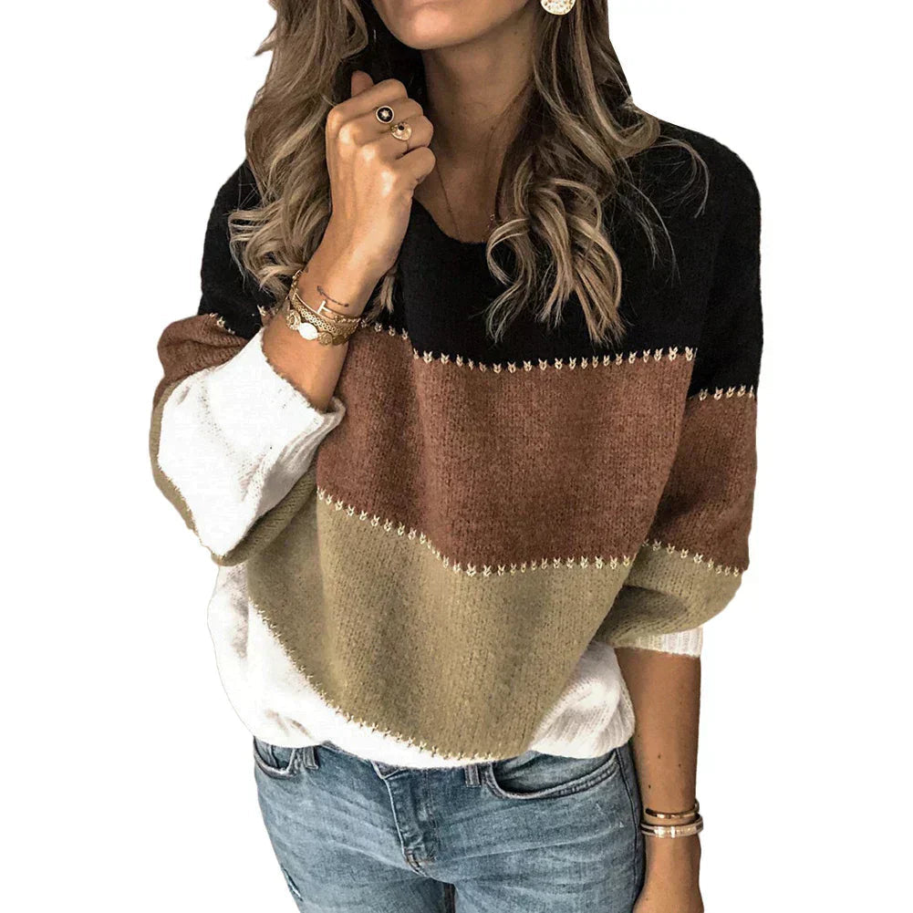 Marcia | Comfy colorblock oversized jersey spring