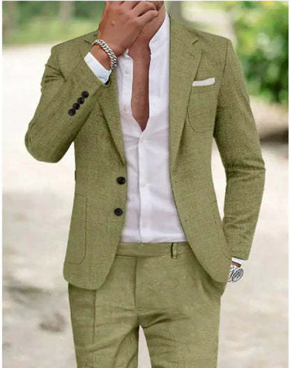 Dante | Men's formal wedding suit with two buttons and classic design
