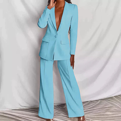 Isandra | Ensemble deux pièces femme avec blazer et pantalon ample | Chic