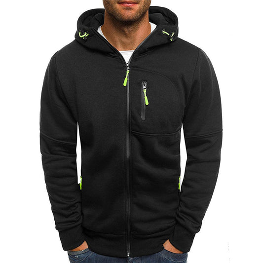 Sudadera de hombre casual con cremallera y capucha