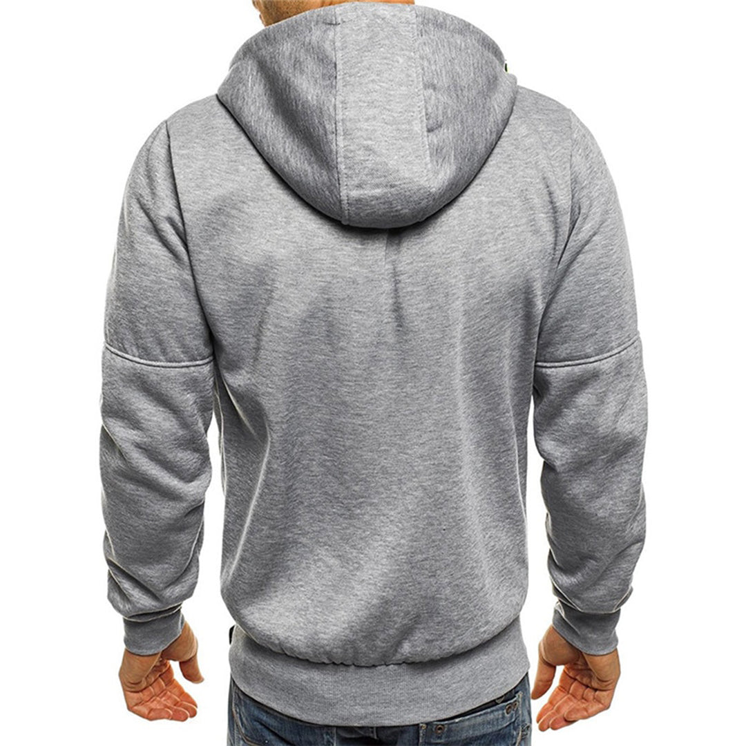 Sudadera de hombre casual con cremallera y capucha
