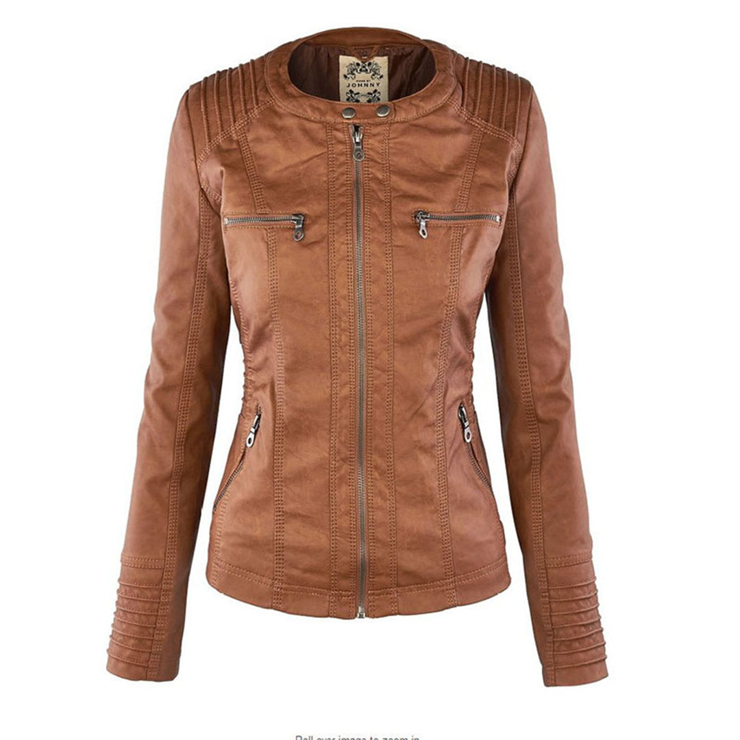 Fiorella | Blouson de motarde ajusté pour femme avec capuche | Audacieuse