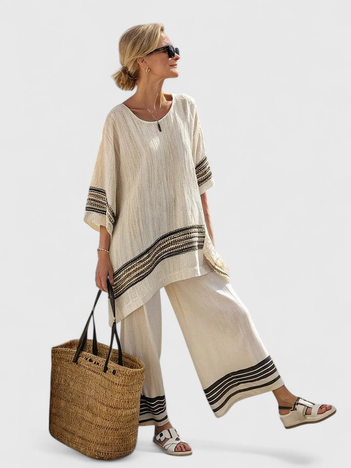 Savina | Conjunto cómodo de dos piezas para mujer