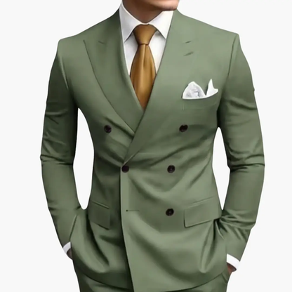 Fabian | Costume de mariage pour homme avec revers et design croisé